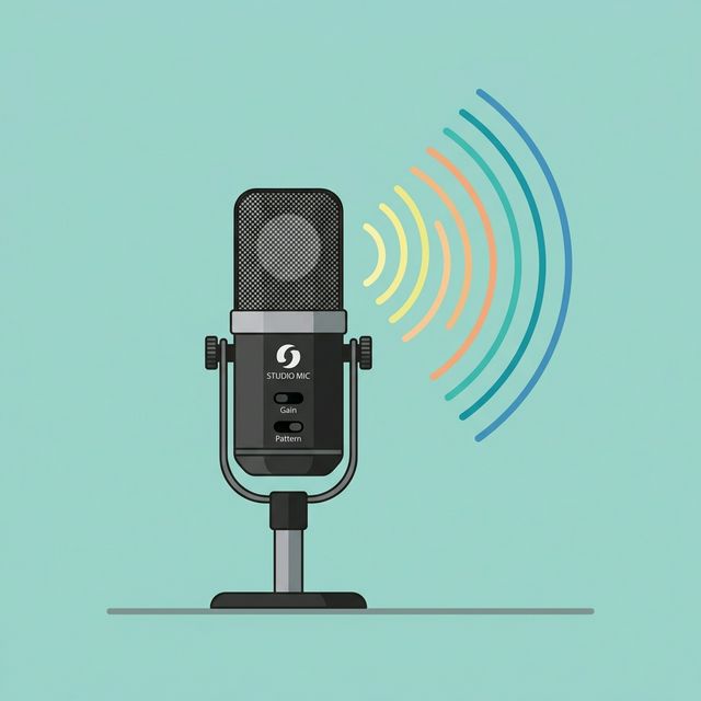 Voice Microphone Illustration